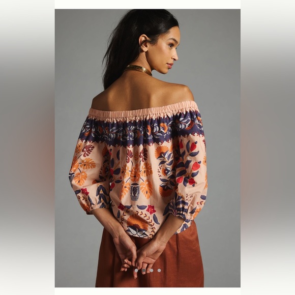 Farm Rio x Anthropologie Off-The-Shoulder
Printed‎ Poplin Top SKU XXS - Picture 3 of 9
